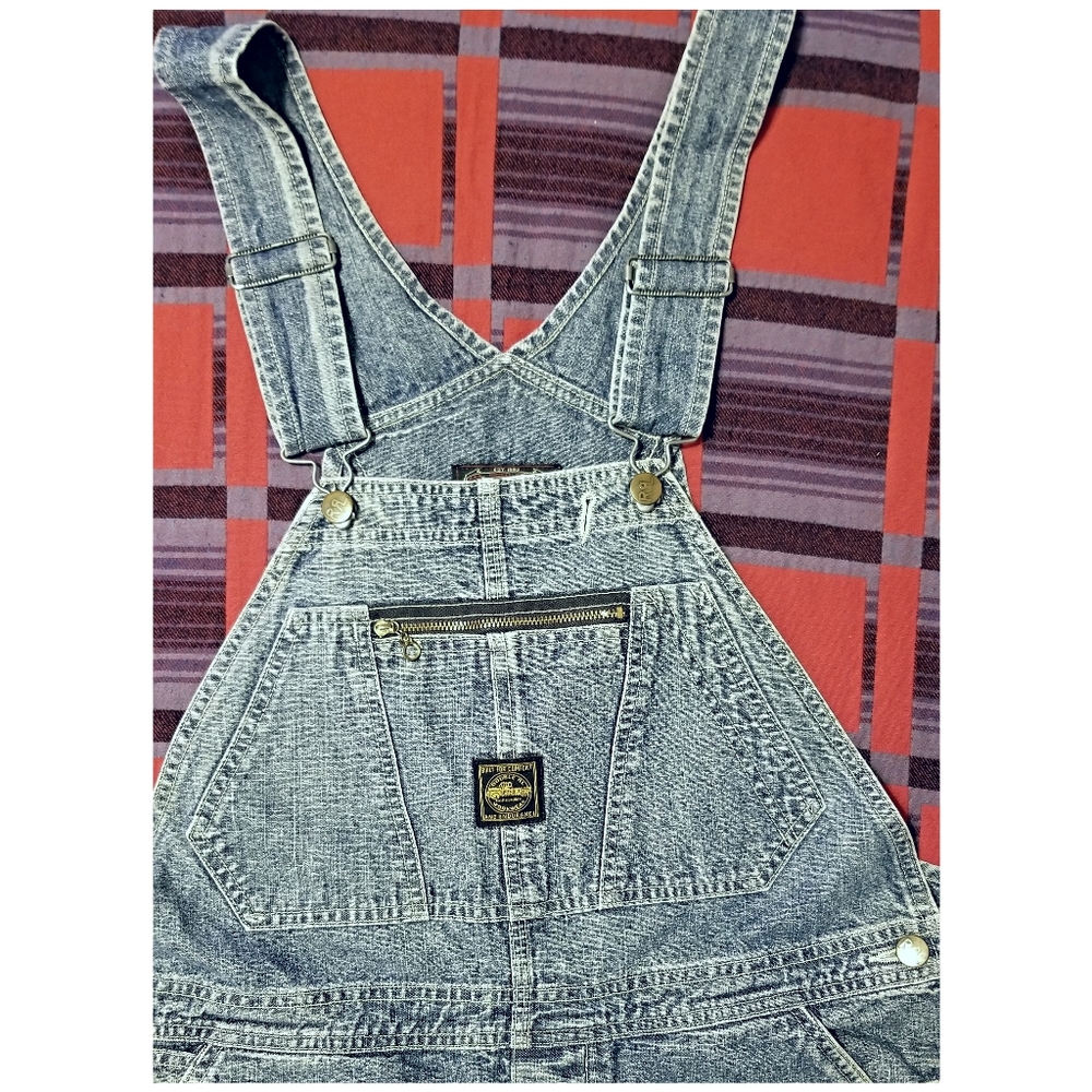 DOUBLE RL RALPH LAUREN RRL TRUE VINTAGE 1990's DENIM OVERALLS- SIZE 32" - Picture 5 of 11
